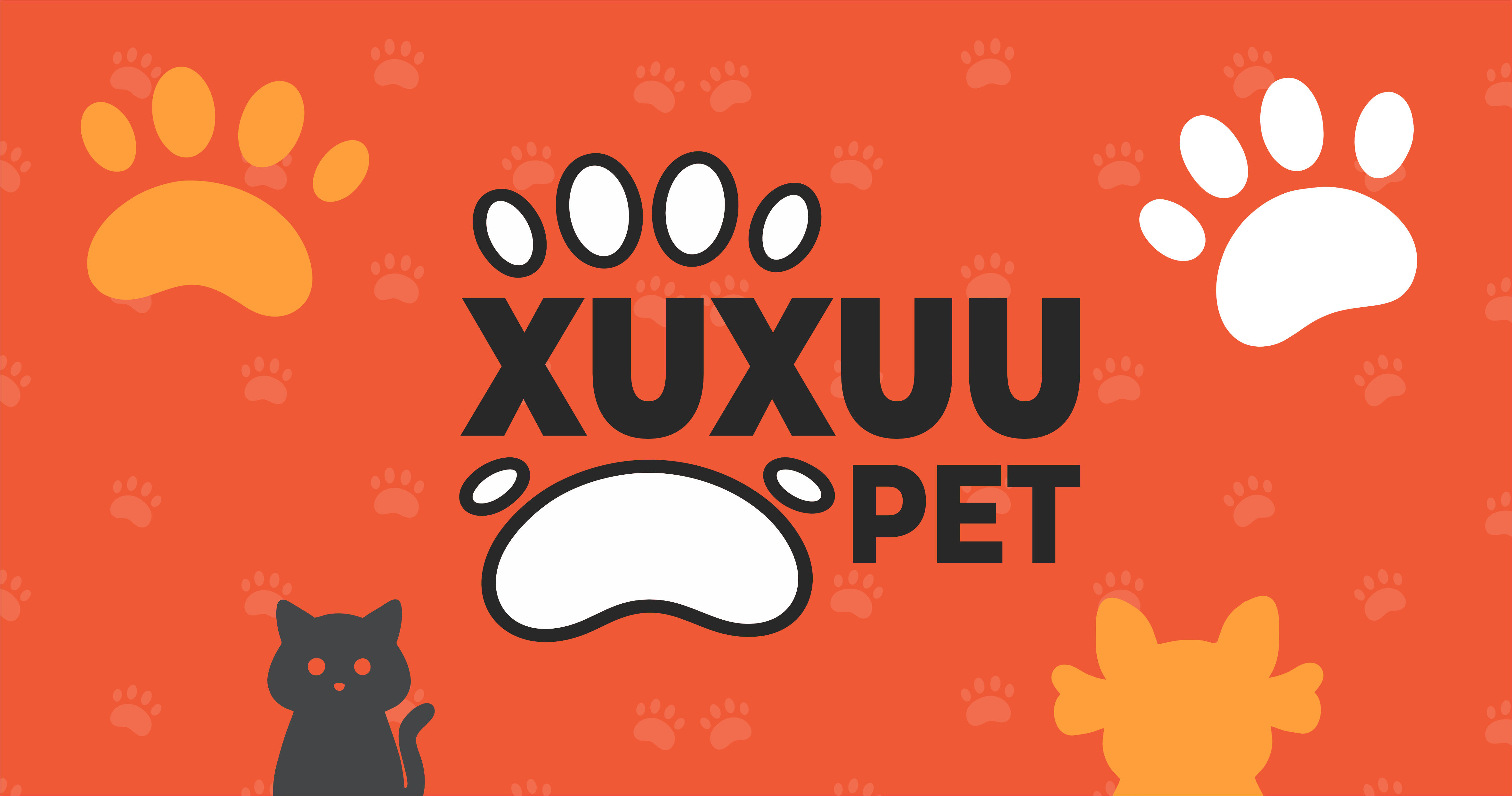 Identidade visual laranja da Xuxuu Pet